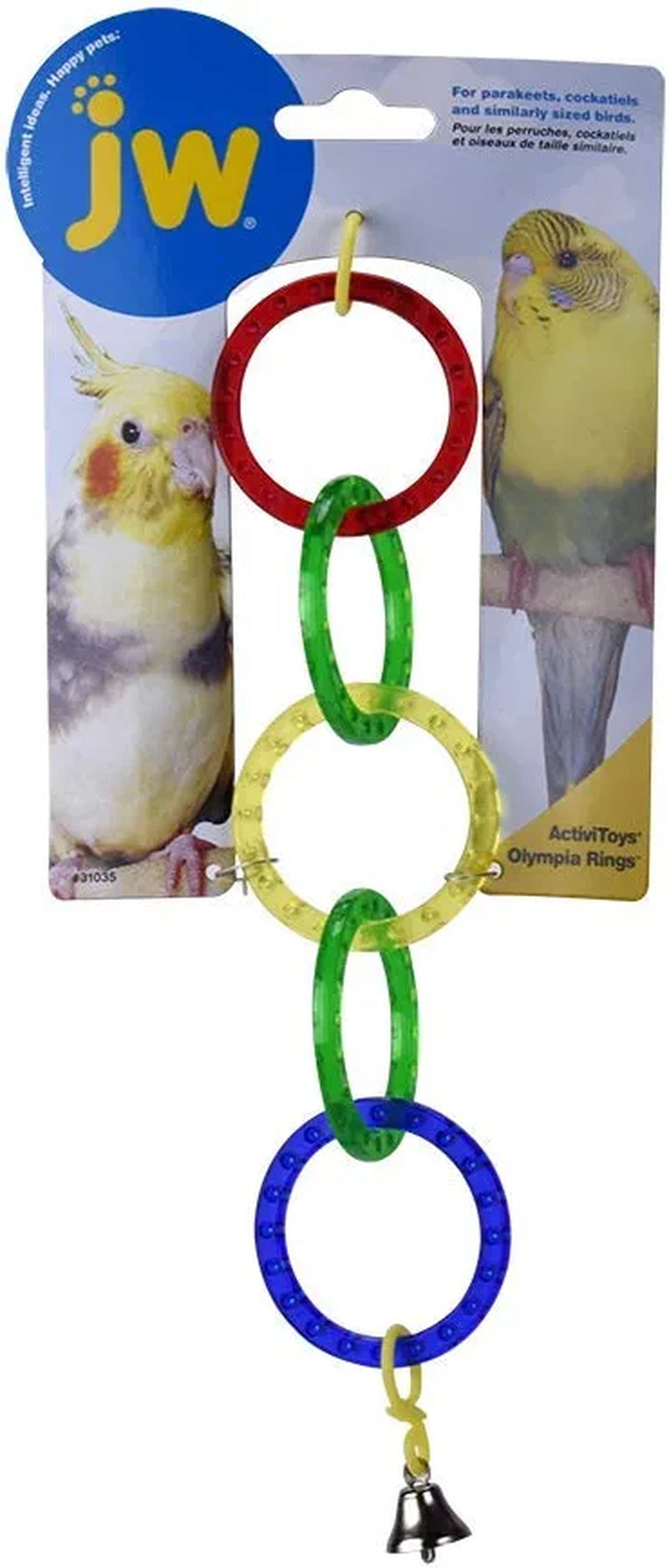JW Pet Company Activitoy Olympia Rings Small Bird Toy, Colors Vary