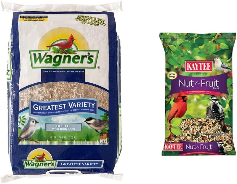 Wagner'S 62059 Greatest Variety Blend Wild Bird Food, 16-Pound Bag Animals & Pet Supplies > Pet Supplies > Bird Supplies > Bird Food Wagner's Bird Food + Fruit Seed Blend 16-Pound Bag 