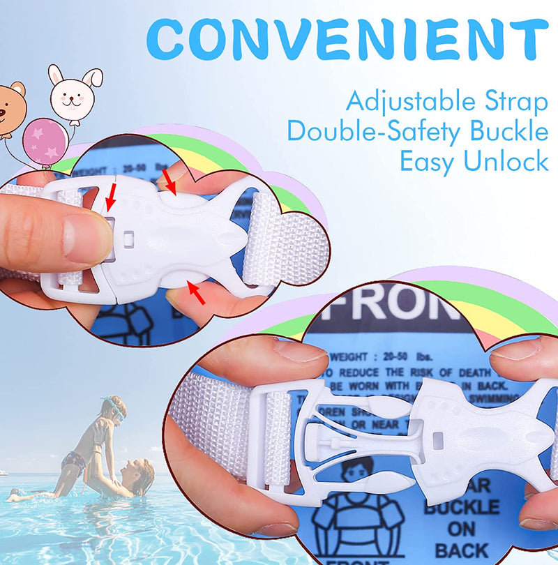 Toddler Swim Vest Kids Adjustable Strap Swimming Jacket Pool Floaties Learn Swimming Training, Cute Cartoon Swim Training Equipment Swim Aid for 20-50 Lbs Boys and Girls Sporting Goods > Outdoor Recreation > Boating & Water Sports > Swimming Onory   