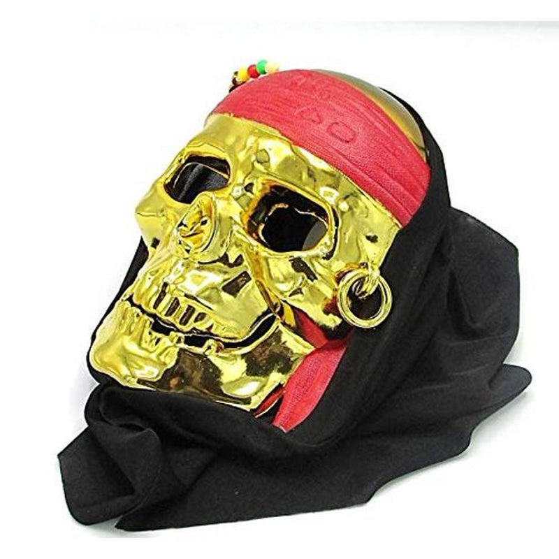 Pirate Mask | Novelty Gold Skull Pirate Mask | Masquerade Mask | Masks for Show | Party Skull Mask …