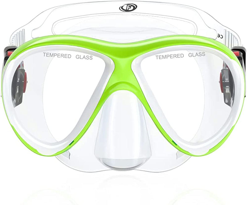 Findway Kids Swim Goggles,Anti-Leak Kids Swimming Goggles with Nose Cover,Uv Protection Swim Goggles for Kids 4-16 Boy &Girl Sporting Goods > Outdoor Recreation > Boating & Water Sports > Swimming > Swim Goggles & Masks findway Green  