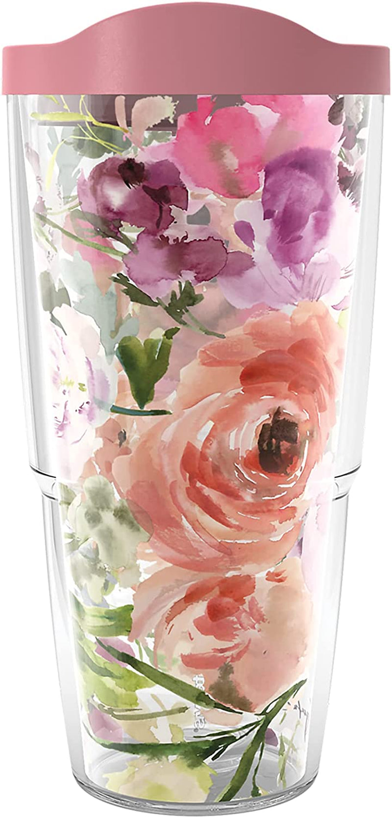 Tervis Made in USA Double Walled Kelly Ventura Floral Collection Insulated Tumbler Cup Keeps Drinks Cold & Hot, 16Oz 4Pk - Classic, Assorted Home & Garden > Kitchen & Dining > Tableware > Drinkware Tervis Heather Rose 24oz - Classic 