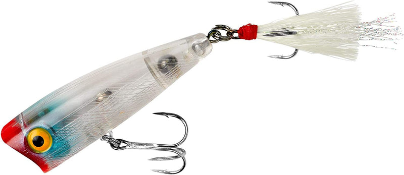 Rebel Lures Pop-R Topwater Popper Fishing Lure Sporting Goods > Outdoor Recreation > Fishing > Fishing Tackle > Fishing Baits & Lures Pradco Outdoor Brands Clear Pop-r (1/4 Oz) 