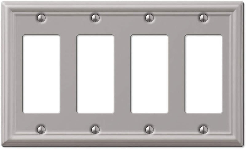 Amerelle 149DDB Chelsea Wallplate, 1 Duplex, Aged Bronze Sporting Goods > Outdoor Recreation > Fishing > Fishing Rods Amertac Brushed Nickel Quad Rocker-GFCI 