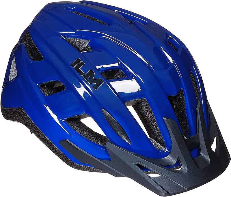 ILM Adult Bike Helmet Mountain & Road Bicycle Helmets for Men Women Cycling Helmet for Commuter Urban Scooter Model B2-17 Sporting Goods > Outdoor Recreation > Cycling > Cycling Apparel & Accessories > Bicycle Helmets ILM Blue Small/Medium 