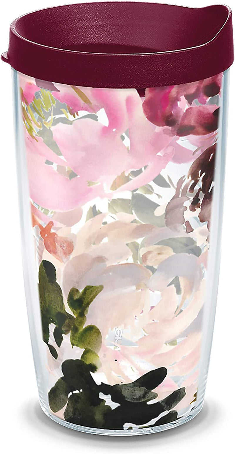 Tervis Made in USA Double Walled Kelly Ventura Floral Collection Insulated Tumbler Cup Keeps Drinks Cold & Hot, 16Oz 4Pk - Classic, Assorted Home & Garden > Kitchen & Dining > Tableware > Drinkware Tervis Posy 16oz - Classic 