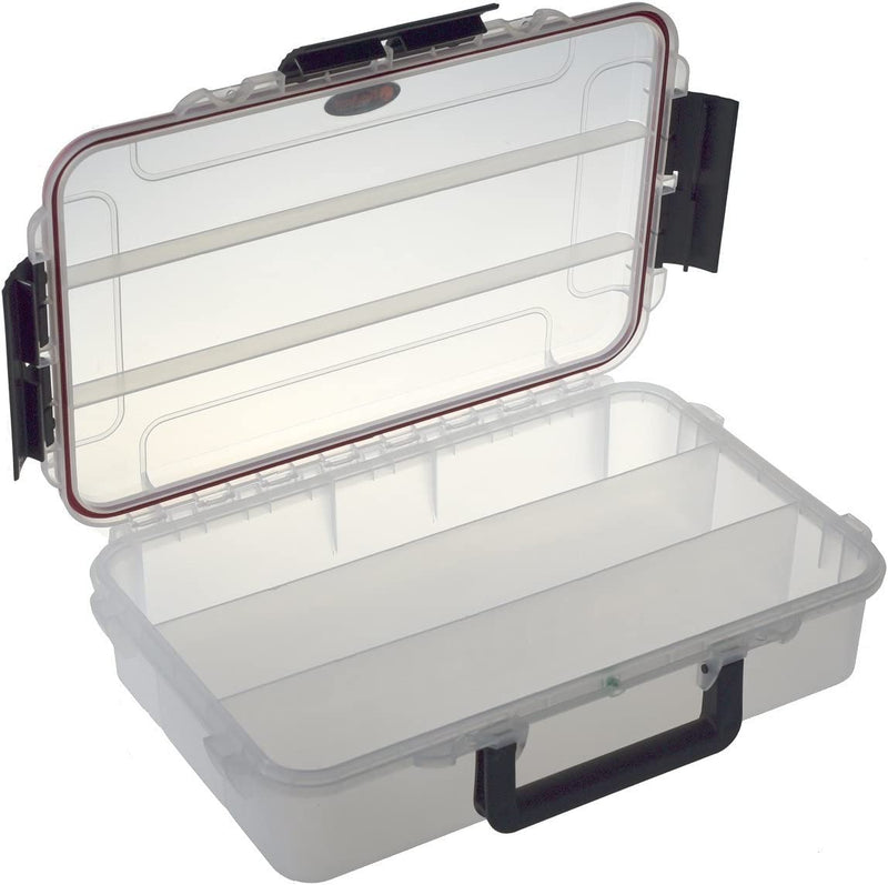 Elephant Cases Large Clear Waterproof Stowaway Tackle Box EL016CT Utility Case with Fixed Dividers and Built in Pressure Equalization Valve Sporting Goods > Outdoor Recreation > Fishing > Fishing Tackle Elephant Cases   
