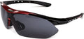 PJRYC Outdoors Sports Cycling Bicycle Bike Riding Sunglasses Eyewear Glasses (Color : White) Sporting Goods > Outdoor Recreation > Cycling > Cycling Apparel & Accessories PJRYC Red  