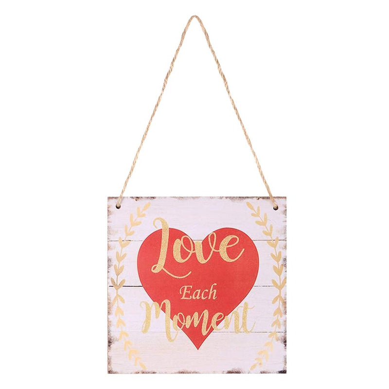 Donald Love Each Moments Valentine'S Day Hanging Prop Wood Hanging Decor Plaque Home & Garden > Decor > Seasonal & Holiday Decorations Donald   