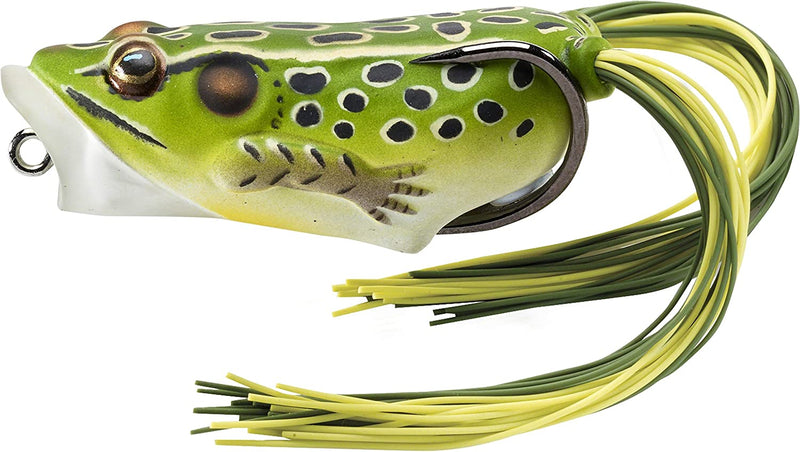 LIVE TARGET Popper Frog Hollow Body Swimbait Sporting Goods > Outdoor Recreation > Fishing > Fishing Tackle > Fishing Baits & Lures Koppers Fishing and Tackle Corporation Green Yellow, 2 Inch - 3/8 Oz - 3/0  
