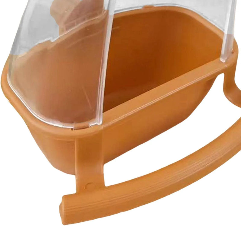 Bird Cage Feeder Parrot Watering Bowl Feeding Station with Perch Water Food Dispenser for Budgie Parakeets Lovebirds Pet Supplies Canary, Yellow Animals & Pet Supplies > Pet Supplies > Bird Supplies > Bird Cage Accessories > Bird Cage Food & Water Dishes Generic   