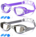 Swim Goggles, Swimming Goggles for Men Adult Women Youth Kids & Child, Teen Sporting Goods > Outdoor Recreation > Boating & Water Sports > Swimming > Swim Goggles & Masks COOLOO B.purple & Gray  