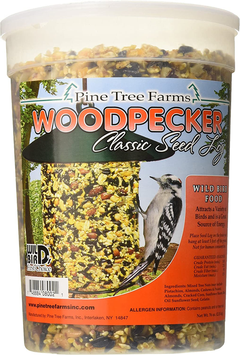 Pine Tree Farms 8002 Woodpecker Classic Seed Log, 76-Ounce Animals & Pet Supplies > Pet Supplies > Bird Supplies > Bird Food Pine Tree Farms 76-Ounce  