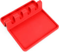 Silicone Utensil Rest with Drip Pad for Multiple Utensils, Heat-Resistant, Bpa-Free Spoon Rest & Spoon Holder for Stove Top, Kitchen Utensil Holder for Spoons, Ladles, Tongs & More - by Zulay Home & Garden > Kitchen & Dining > Kitchen Tools & Utensils Zulay Kitchen Bright Red Medium 