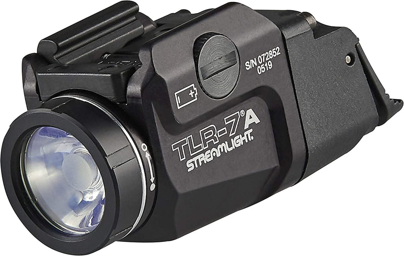 Streamlight 69424 TLR-7A Flex 500-Lumen Low-Profile Rail-Mounted Tactical Light, Includes High Switch Mounted on Light plus Low Switch in Package, Battery and Key Kit, Box, Black Sporting Goods > Outdoor Recreation > Fishing > Fishing Rods Streamlight   