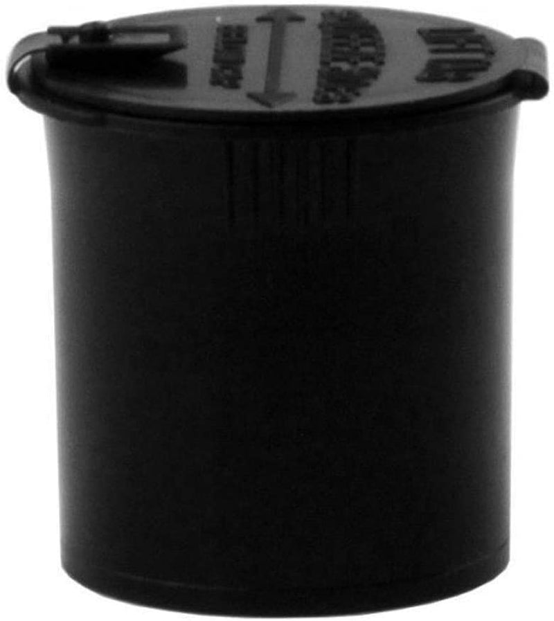 Dragon Chewer 6 Dram Pop Top Bottles - Small Storage Containers - 300 Pcs (Black) Home & Garden > Decor > Decorative Jars Dragon Chewer   