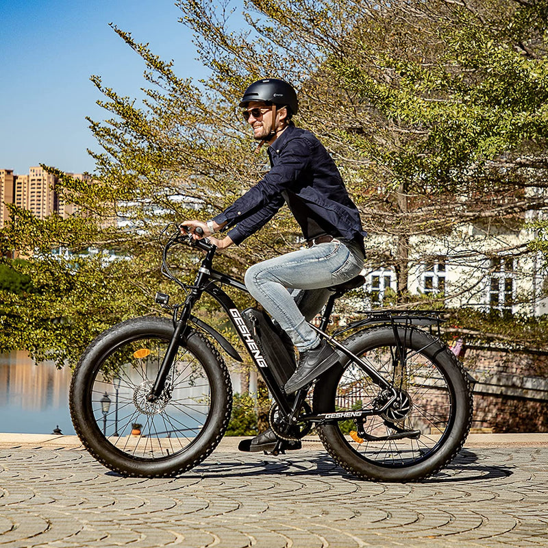 GESHENG Electric Bike for Adults 750W/500W Motor 28MPH with 48V 15AH Lithium Battery Ebike, 26X4.0'' Fat Tire Electric Bike for Snow Beach Mountain Adult Electric Bicycle… Sporting Goods > Outdoor Recreation > Cycling > Bicycles GESHENG   