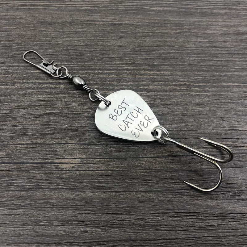 FKOG Fishing Lure Hook I'Ll Love You Till the End of the Line Engraved Fishing Hook Lure Gift for Husband Father Daddy Boyfriend Fiance Sporting Goods > Outdoor Recreation > Fishing > Fishing Tackle > Fishing Baits & Lures FKOG   