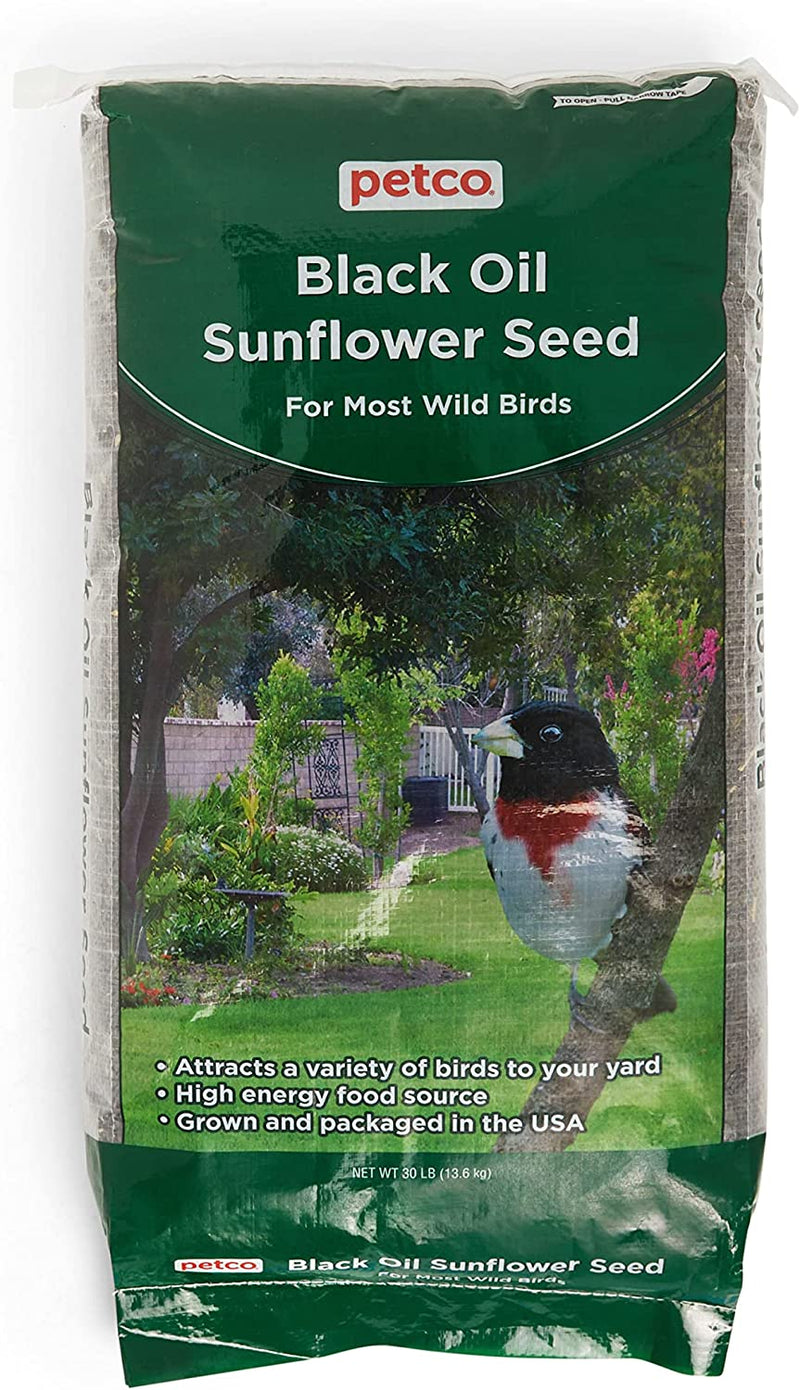 Petco Brand Black Oil Sunflower Seed Wild Bird Food, 8 Lb Bag, 8 LBS Animals & Pet Supplies > Pet Supplies > Bird Supplies > Bird Food Petco 30 Pound (Pack of 1)  