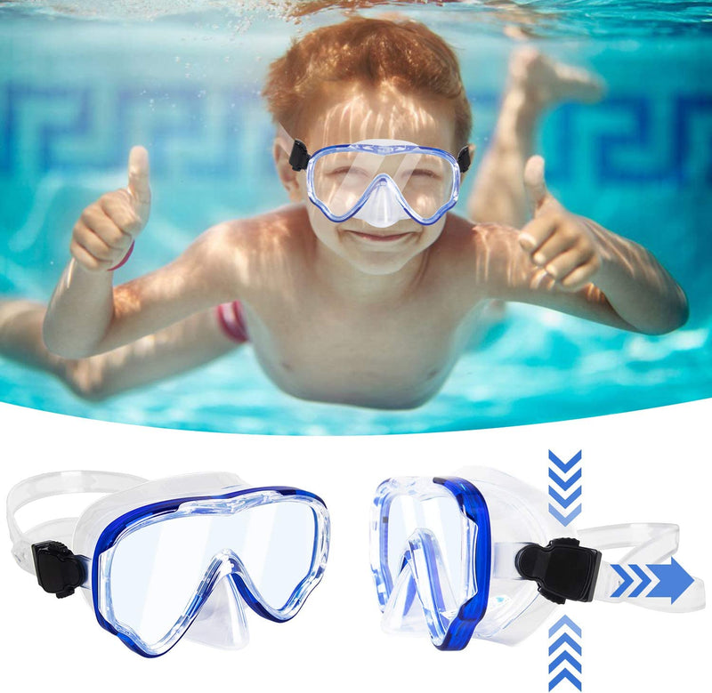 Peicees Swimming Goggles with Nose Cover for Kids, Youth anti Fog Swim Goggles Diving Mask for Boys & Girls Sporting Goods > Outdoor Recreation > Boating & Water Sports > Swimming > Swim Goggles & Masks Peicees   