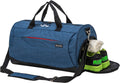 Kuston Sports Small Gym Bag for Men and Women Travel Duffel Bag Workout Bag with Shoes Compartment&Wet Pocket Home & Garden > Household Supplies > Storage & Organization Kuston navy blue M 