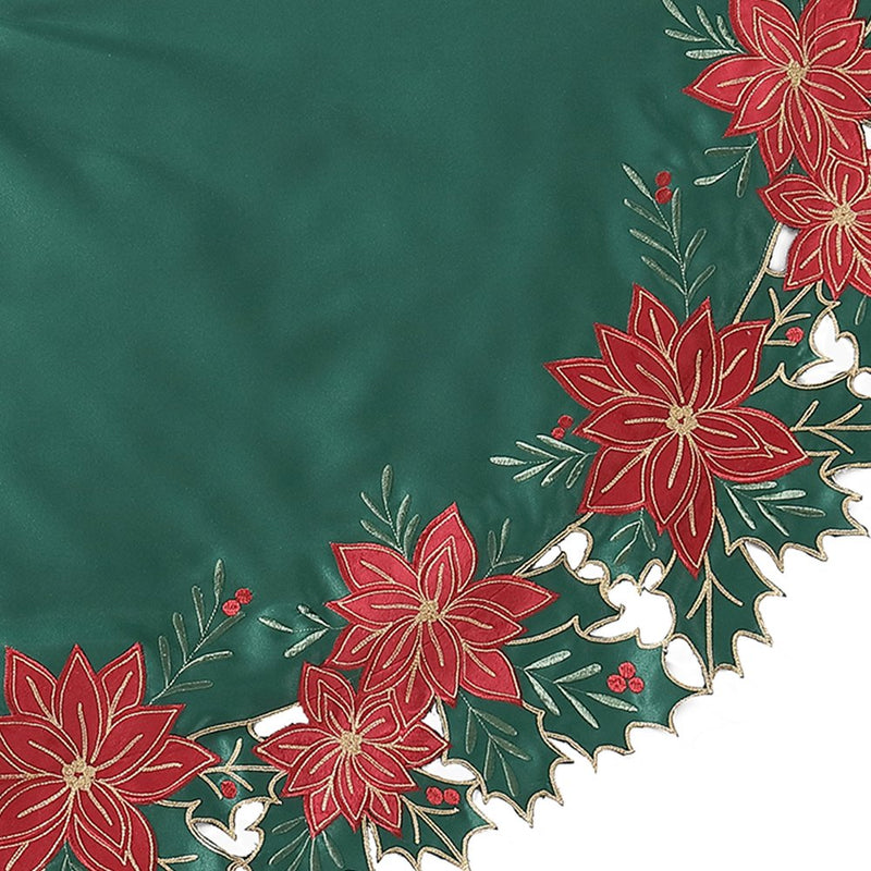 Holiday Time Green Polyester Christmas Tree Skirt, 56" X 56" Home & Garden > Decor > Seasonal & Holiday Decorations > Christmas Tree Skirts Envogue International LLC   