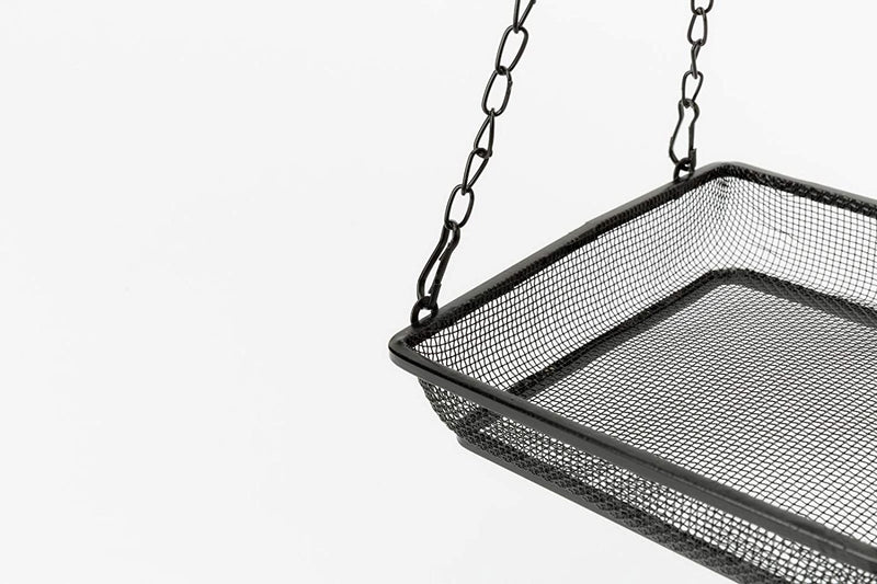 WOSIBO Hanging Bird Feeder Tray, Platform Metal Mesh Seed Tray for Bird Feeders, Outdoor Garden Decoration for Wild Backyard Attracting Birds Animals & Pet Supplies > Pet Supplies > Bird Supplies > Bird Cage Accessories > Bird Cage Food & Water Dishes WOSIBO   