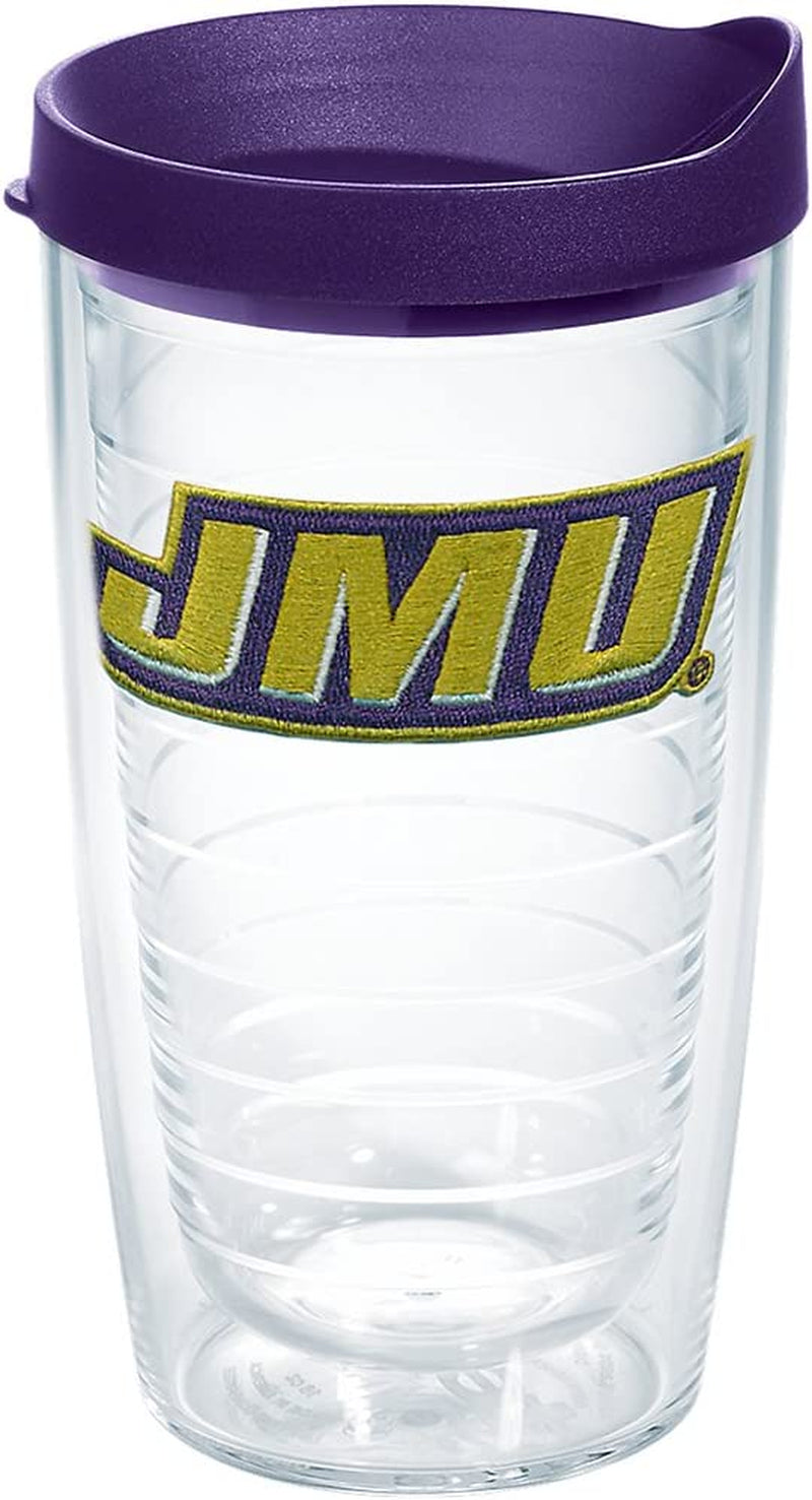 Tervis Made in USA Double Walled James Madison University JMU Dukes Insulated Tumbler Cup Keeps Drinks Cold & Hot, 24Oz - Black Lid, Primary Logo Home & Garden > Kitchen & Dining > Tableware > Drinkware Tervis Primary Logo 16oz 