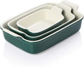 SWEEJAR Porcelain Bakeware Set for Cooking, Ceramic Rectangular Baking Dish Lasagna Pans for Casserole Dish, Cake Dinner, Kitchen, Banquet and Daily Use, 13 X 9.8 Inch(Red) Home & Garden > Kitchen & Dining > Cookware & Bakeware SWEEJAR Jade  