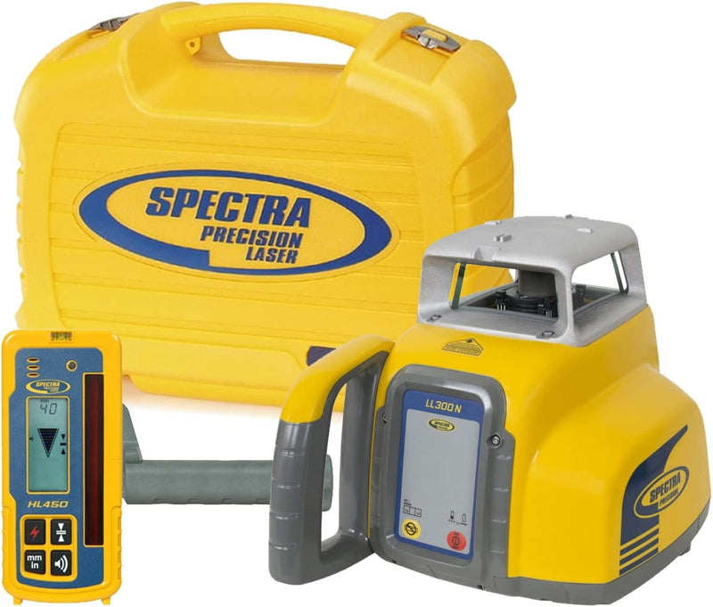 Spectra Precision LL300N-1 Laser Level, Self Leveling Kit with HL450 Receiver, Clamp, 15' Grade Rod / 10Ths and Tripod , Yellow Sporting Goods > Outdoor Recreation > Fishing > Fishing Rods Spectra Precision Lasers / Trimble Laser Level & Receiver Only (NiMH Rechargeable Batteries) Kit 