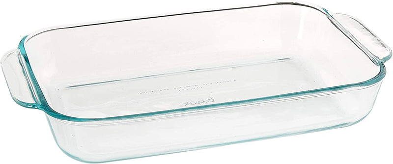 Pyrex Easy Grab 2-Qt Glass Casserole Dish with Lid, Tempered Glass Baking Dish with Large Handles, Dishwashwer, Microwave, Freezer and Pre-Heated Oven Safe Home & Garden > Kitchen & Dining > Cookware & Bakeware Pyrex 2 QT Rectangular Dish  