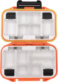 Milepetus Waterproof Fishing Lure Box Spoon Hooks Baits Storage Tackle Box Containers for Casting Fishing Fly Fishing,Large/Medium/Small Lure Case Available Sporting Goods > Outdoor Recreation > Fishing > Fishing Tackle Milepetus Orange-Small  