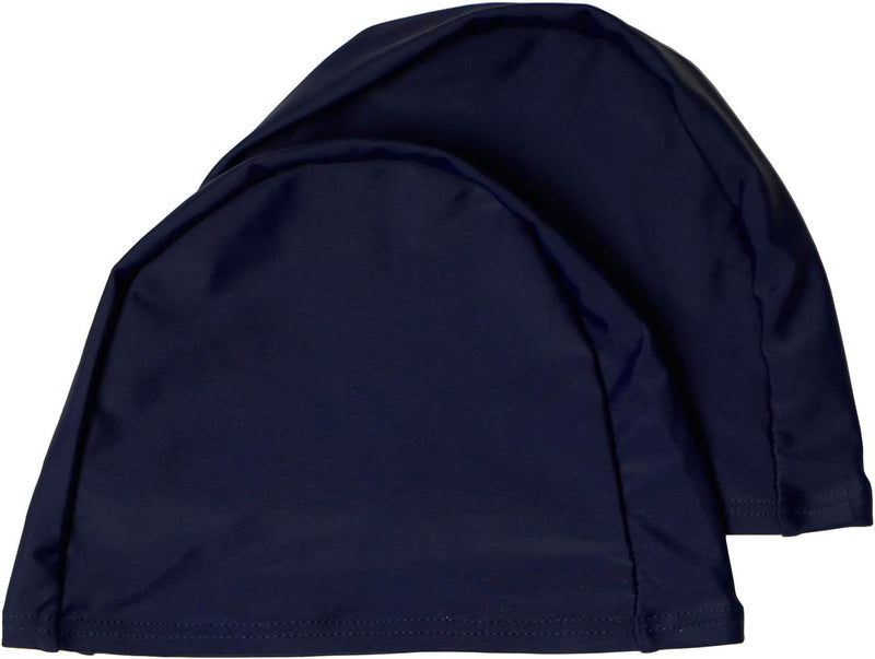 2 Pack Spandex Swimming Caps High Elasticity Fabric Adult Junior Kids Childen One Size Swim Hat Sporting Goods > Outdoor Recreation > Boating & Water Sports > Swimming > Swim Caps Teng Xin Navy Adult 