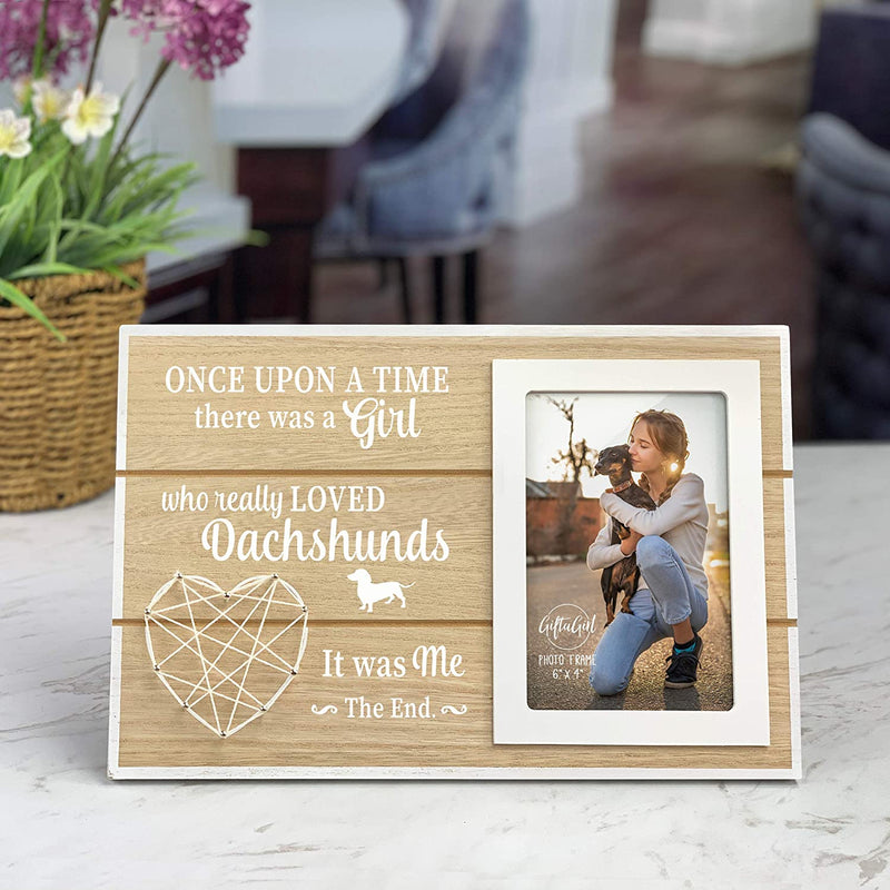 GIFTAGIRL Dachshund Gifts for Women - Weiner Dog Gifts for Women - Our Dachshund Picture Frames Are the Perfect Dachshund Decor for Any Dachshund Lover, and Arrive Beautifully Gift Boxed