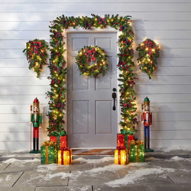 Pre-Lit Gift Boxes, Set of 3, Christmas Christmas Decoration Home & Garden > Decor > Seasonal & Holiday Decorations& Garden > Decor > Seasonal & Holiday Decorations BrylaneHome   