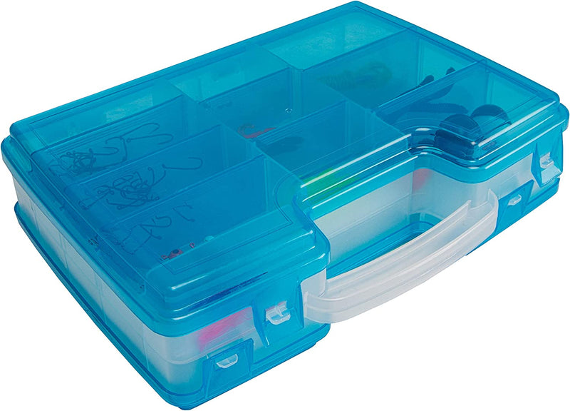 Plano Lets Fish Satchel Tackle Box, Clear/Blue, Includes 70 Piece Starter Tackle Kit, One Size Sporting Goods > Outdoor Recreation > Fishing > Fishing Tackle Plano   