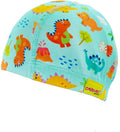 Cheekaaboo Stretchable Comfy Swim Cap for Toddler and Kids Boys Girls, Age 2-8 Sporting Goods > Outdoor Recreation > Boating & Water Sports > Swimming > Swim Caps Cheekaaboo Pumpkin Orange / Dino  