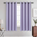 COSVIYA Grommet Blackout Room Darkening Curtains 84 Inch Length 2 Panels,Thick Polyester Light Blocking Insulated Thermal Window Curtain Dark Green Drapes for Bedroom/Living Room,52X84 Inches Home & Garden > Decor > Window Treatments > Curtains & Drapes COSVIYA Lilac 52W x 63L 