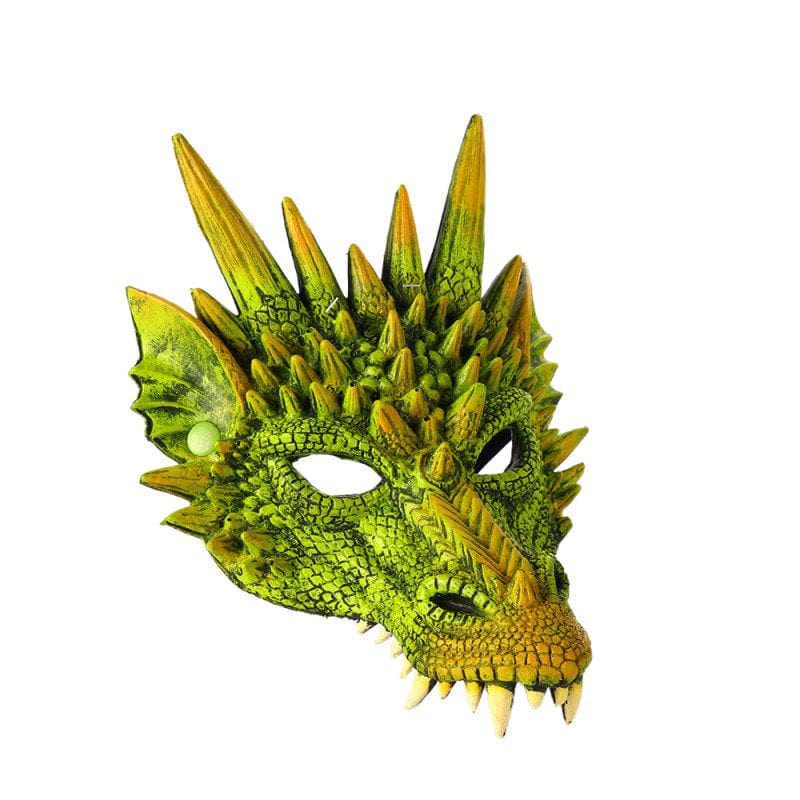 3D Dragon Mask Halloween Party Costume Cosplay for Adults Men, Scary Animal Half Face Masks Apparel & Accessories > Costumes & Accessories > Masks EFINNY   