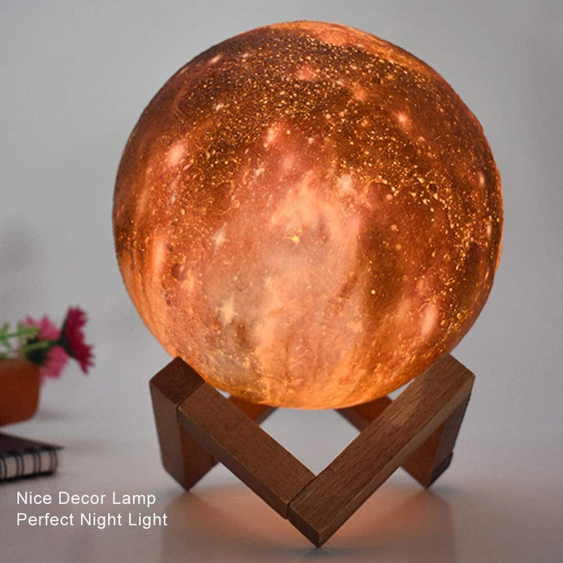 3D Printing Moon Lamp USB LED Night Lunar Light Moonlight Touch Color W/ Remote,Valentine'S Day, Christmas Gift(5.9 Inch) Home & Garden > Decor > Seasonal & Holiday Decorations Fieldworks Supply   
