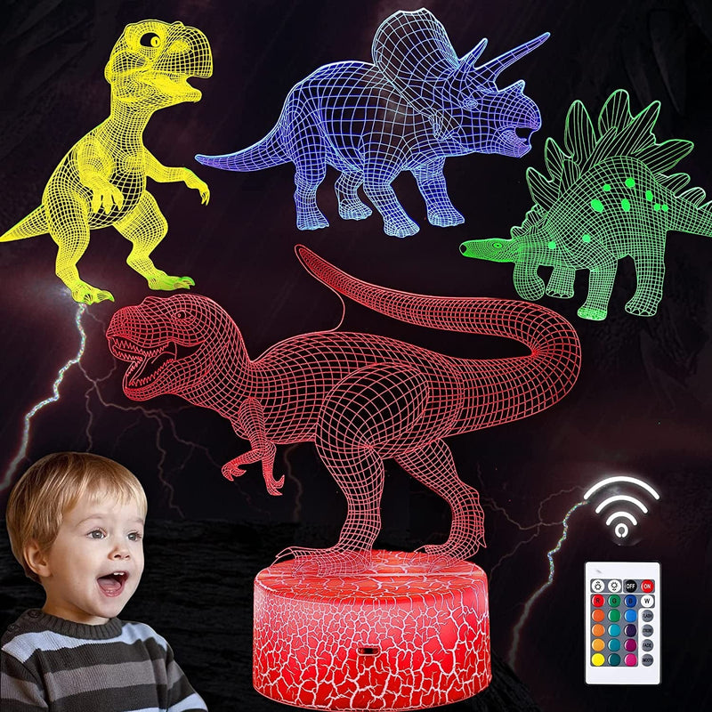 3D Unicorn Night Light, 4 Patterns Christmas Unicorn Lamps for Girls Bedroom Remote Control 16 Colors Changing 4 Flash Modes LED Illusion Lamp Birthday Gifts Xmas Gifts for Girls Home & Garden > Lighting > Night Lights & Ambient Lighting veggicy 3d-dinosaur Toyss  