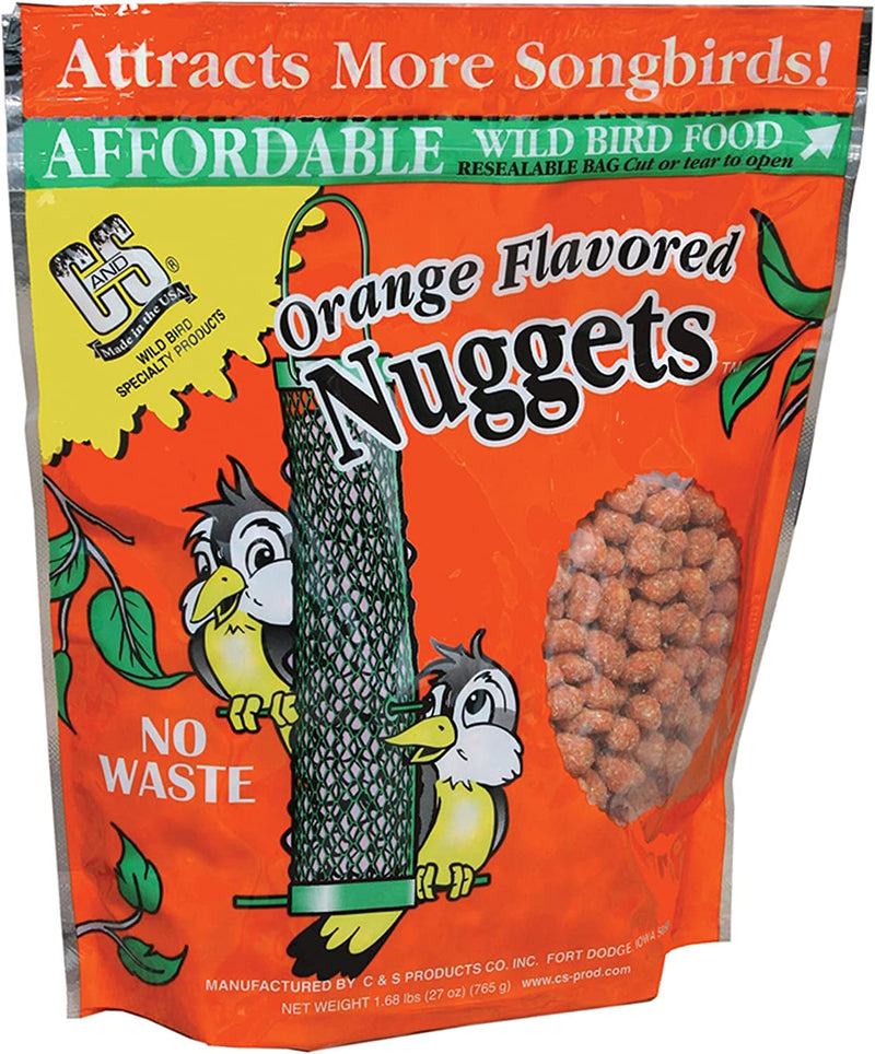 C&S Peanut Nuggets 27 Ounces, 6 Pack Animals & Pet Supplies > Pet Supplies > Bird Supplies > Bird Food Central Garden & Pet Orange  