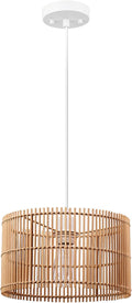 Globe Electric 61090 1-Light Pendant Light, Light Twine Shade, White Socket, White Cloth Hanging Cord, E26 Base Socket, Kitchen Island, Pendant Light Fixture, Adjustable Height, Home Décor Lighting Home & Garden > Lighting > Lighting Fixtures Globe Electric Tammi Without Bulb 