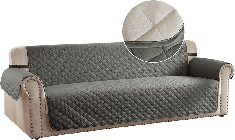 RHF Reversible Sofa Cover, Couch Covers for Dogs, Couch Covers for 3 Cushion Couch, Couch Covers for Sofa, Couch Cover, Sofa Covers for Living Room,Sofa Slipcover,Couch Protector(Sofa:Chocolate/Beige) Home & Garden > Decor > Chair & Sofa Cushions Rose Home Fashion Steel Gray/Light Gray X-Large 