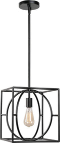 Kenroy Home 93882GLD Adele 1 Light Swag Pendant with Gold Finish, Modern Style, 11" Height, 9" Width, 9" Depth Home & Garden > Lighting > Lighting Fixtures Kenroy Home Black 1 Light Large Pendant 