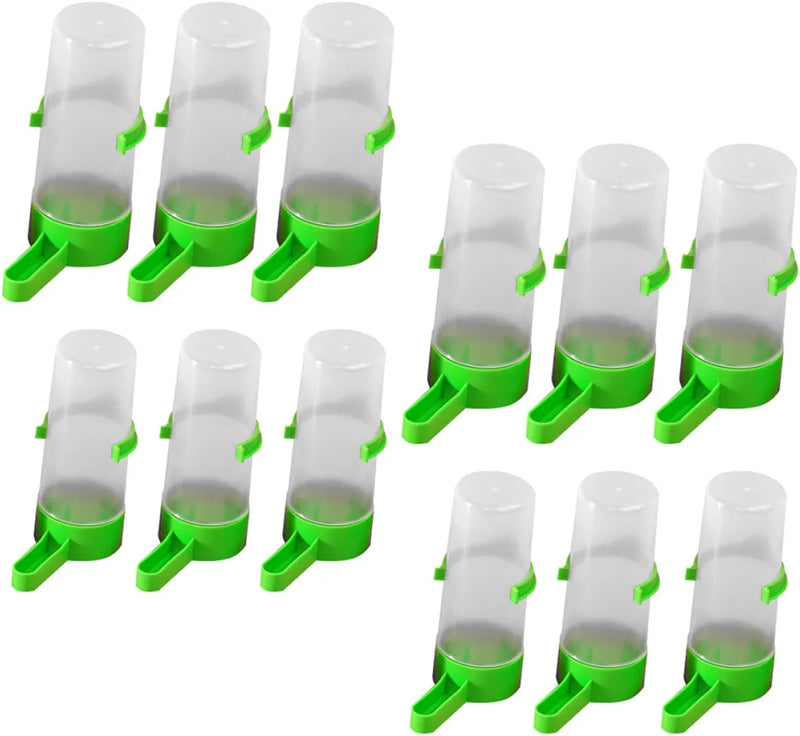 Balacoo 60 Pcs Plastic Proof Cage- Food Cockatiel Container Parrot Small* Dispensers Feeding + Parrots Bottle Lovebirds Bird Bottles Feeders Watering Water Medium* S Hnging Medium Cup