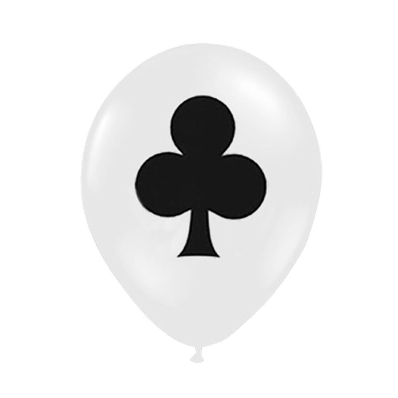NICEXMAS 12Pcs 12Inch Poker Balloon Latex Playing Cards Balloon Party Supplies for Birthday Poker Party Bar Special Events