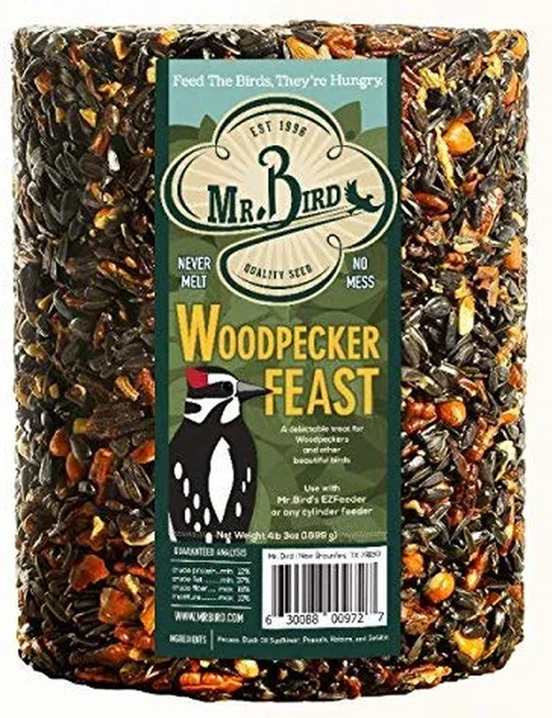 Mr. Bird Woodpecker Feast Birdseed Large Cylinder 4 Lbs. 2 Oz. Animals & Pet Supplies > Pet Supplies > Bird Supplies > Bird Food Mr. Bird 1  