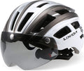 Lixada Adult Bike Helmet Mountain Bike Helmet with Detachable Magnetic Goggles Removable Sun Visor Adjustable Mountain & Road Bicycle Helmets for Men Women Cycling Helmets Sporting Goods > Outdoor Recreation > Cycling > Cycling Apparel & Accessories > Bicycle Helmets Lixada Silver & grey  