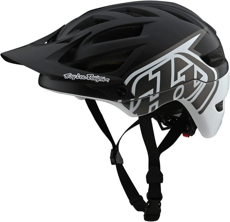 Troy Lee Designs Adult | All Mountain | Mountain Bike | A1 Classic Helmet with MIPS Sporting Goods > Outdoor Recreation > Cycling > Cycling Apparel & Accessories > Bicycle Helmets Troy Lee Designs Black/White Medium/Large 